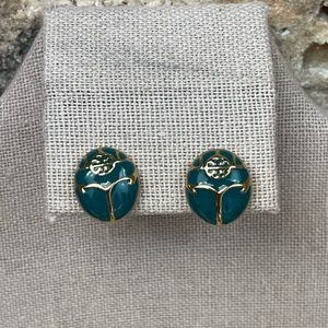 Tory Burch Gold/Green Beetle Bug Sud
Earrings